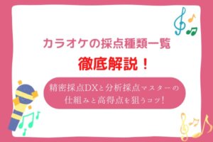 カラオケ　採点　種類