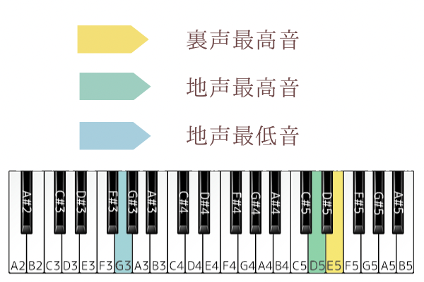 革命デュアリズム　音域