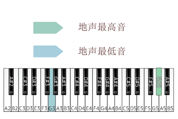 フォ二イ　音域
