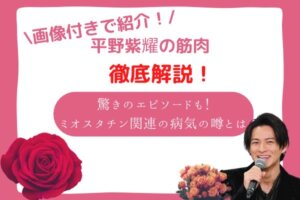 平野紫耀　筋肉