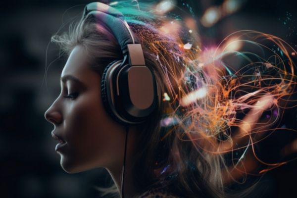 ヘッドホン 女性